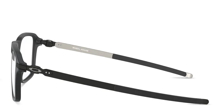 Shop Oakley Square Eyeglasses in Black online.