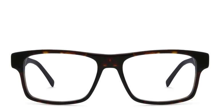 Shop EYE'M Rectangle Eyeglasses in Havana online.