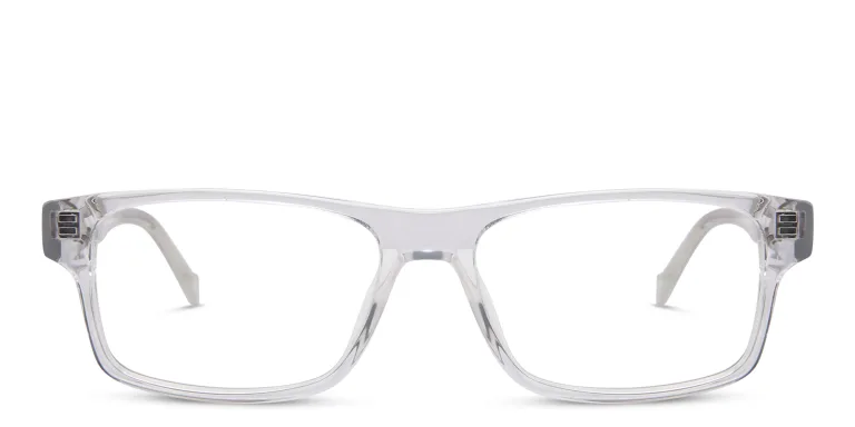 Shop EYE'M Rectangle Eyeglasses in Clear online.