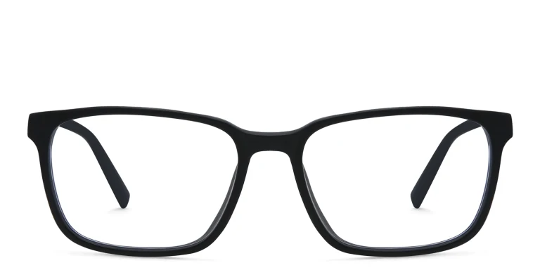 Shop EYE'M Rectangle Eyeglasses in Black online.