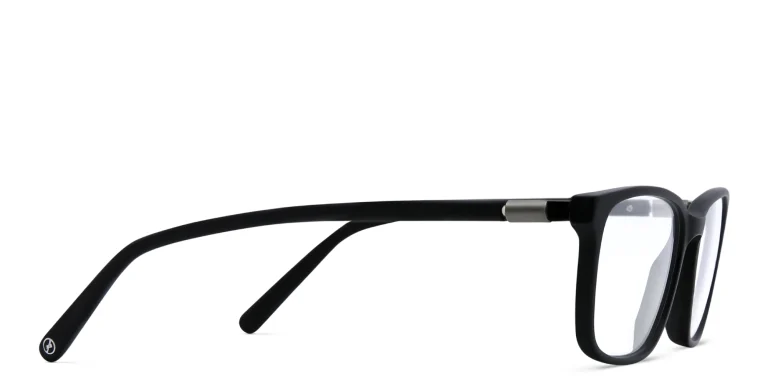 Shop EYE'M Rectangle Eyeglasses in Black online.