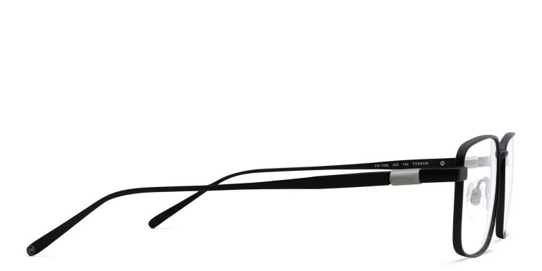 Shop EYE'M Rectangle Eyeglasses in Black online.