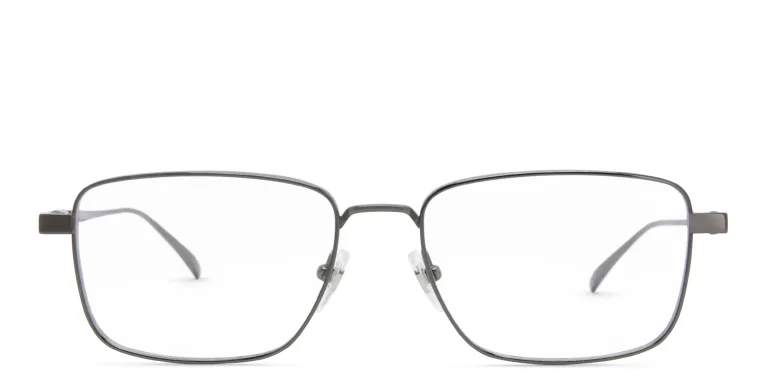 Shop EYE'M Rectangle Eyeglasses in Gunmetal online.