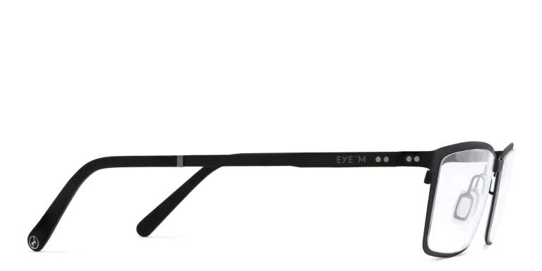Shop EYE'M Rectangle Eyeglasses in Gunmetal online.