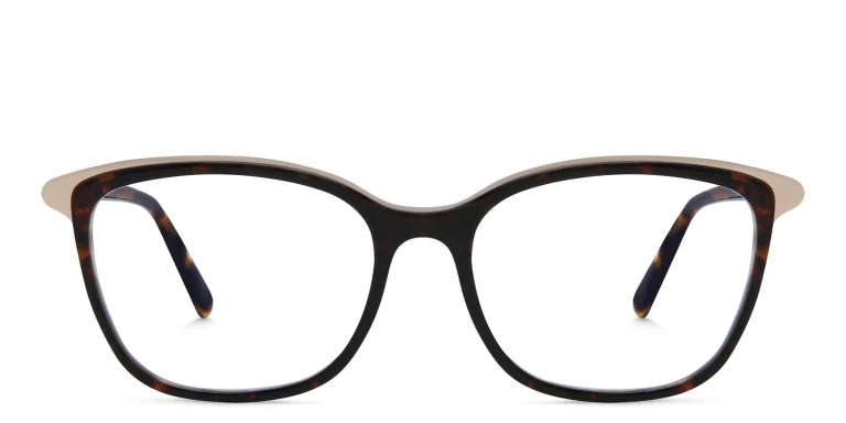 Shop EYE'M Square Eyeglasses in Havana online.