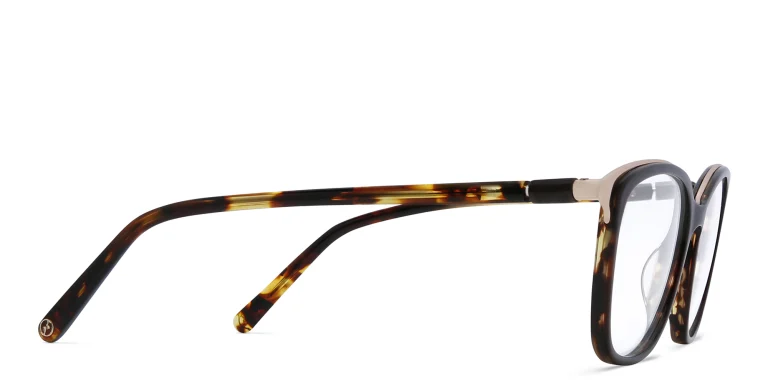 Shop EYE'M Square Eyeglasses in Havana online.
