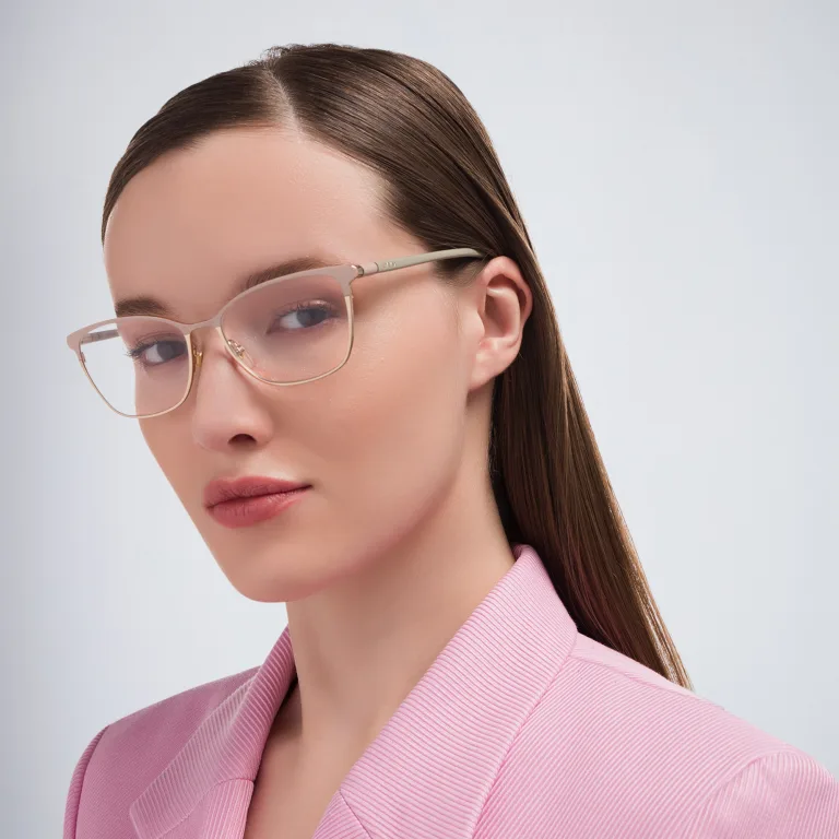 Shop EYE'M Cat Eye Eyeglasses in Nude online.