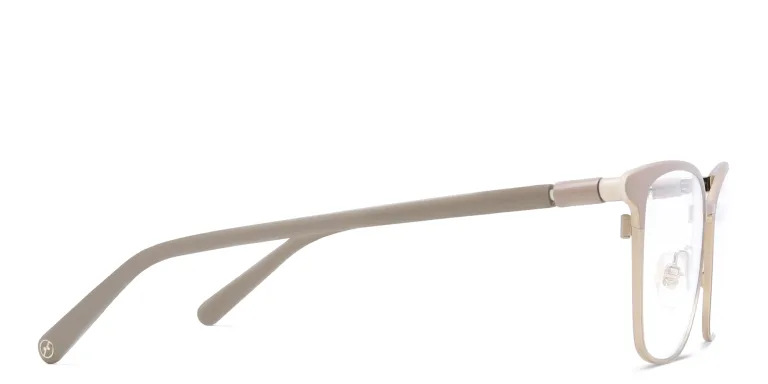 Shop EYE'M Cat Eye Eyeglasses in Nude online.