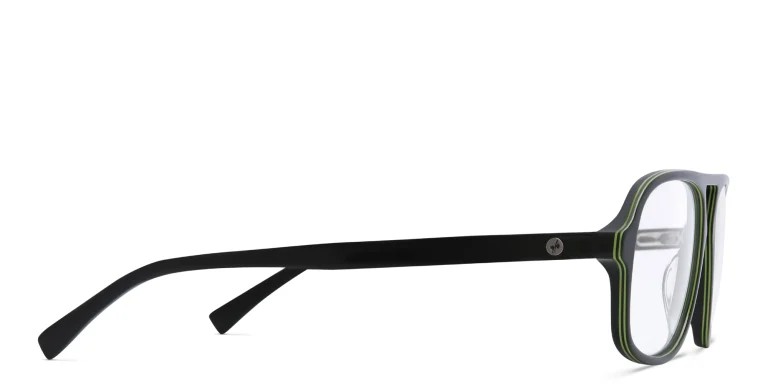 Shop EYE'M Aviator Eyeglasses in Black online.