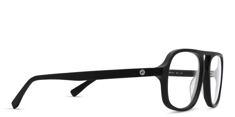 Shop EYE'M Aviator Eyeglasses in Black online.
