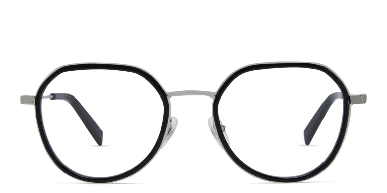 Shop EYE'M Unisex Round Eyeglasses in Black online.