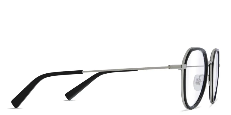 Shop EYE'M Unisex Round Eyeglasses in Black online.
