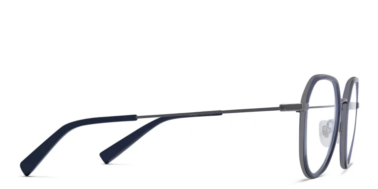 Shop EYE'M Unisex Round Eyeglasses in Blue online.