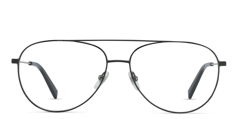 Shop EYE'M Unisex Wide Aviator Eyeglasses in Gunmetal online.