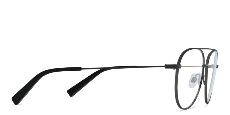 Shop EYE'M Unisex Wide Aviator Eyeglasses in Gunmetal online.