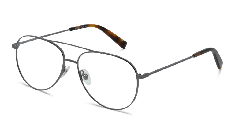 Shop EYE'M Unisex Wide Aviator Eyeglasses in Grey online.
