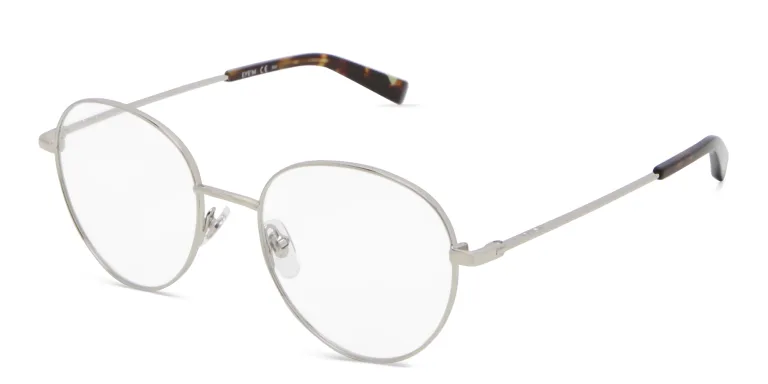 Shop EYE'M Unisex Round Eyeglasses in Silver online.