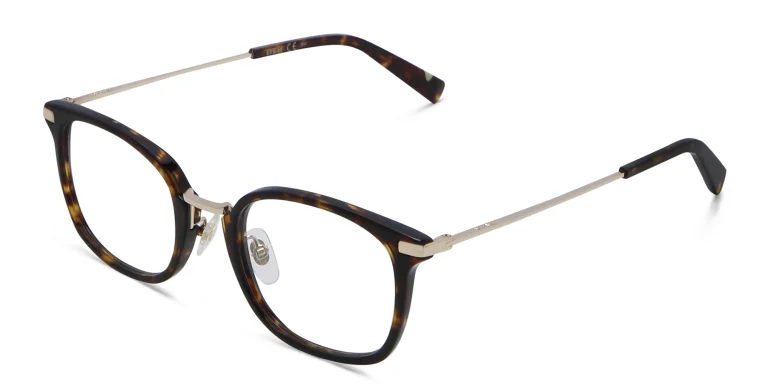 Shop EYE'M Unisex Square Eyeglasses in Havana online.