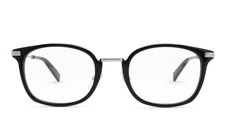 Shop EYE'M Unisex Square Eyeglasses in Black online.