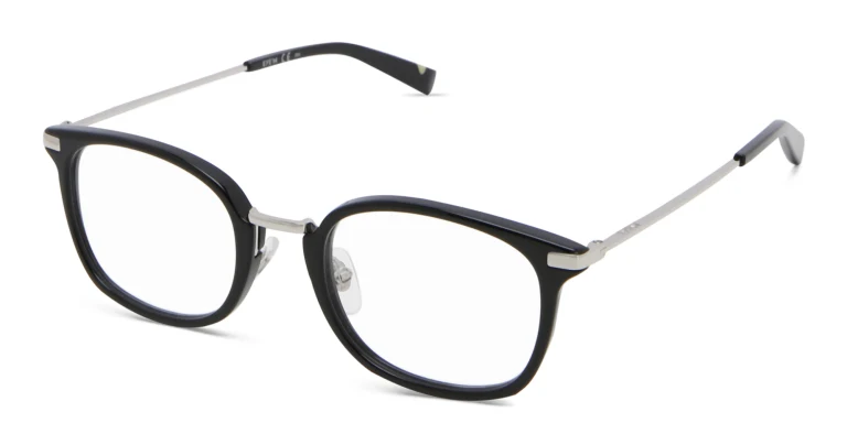 Shop EYE'M Unisex Square Eyeglasses in Black online.