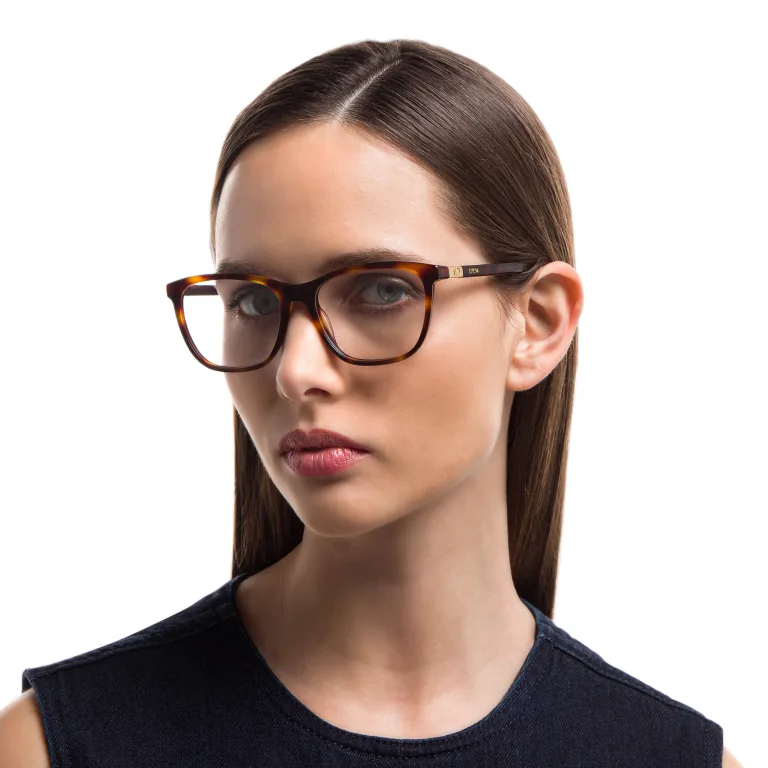 Shop EYE'M Square Eyeglasses in Havana online.