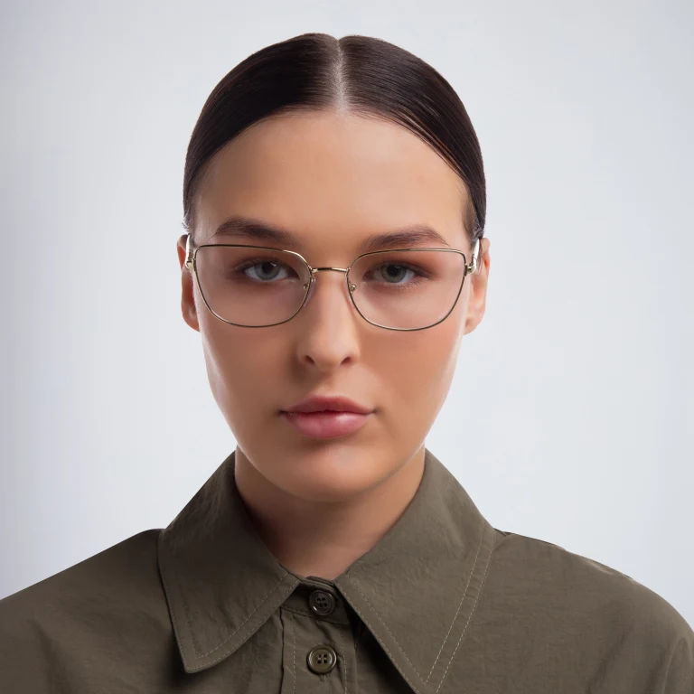Shop EYE'M Square Eyeglasses in Havana online.