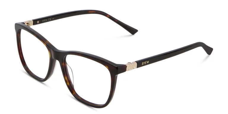 Shop EYE'M Square Eyeglasses in Havana online.