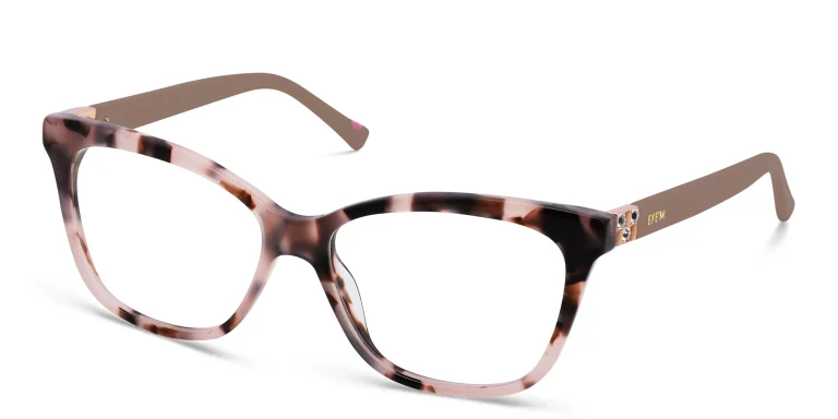 Shop EYE'M Cat Eye Eyeglasses in Nude online.