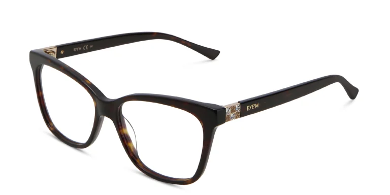 Shop EYE'M Cat Eye Eyeglasses in Havana online.