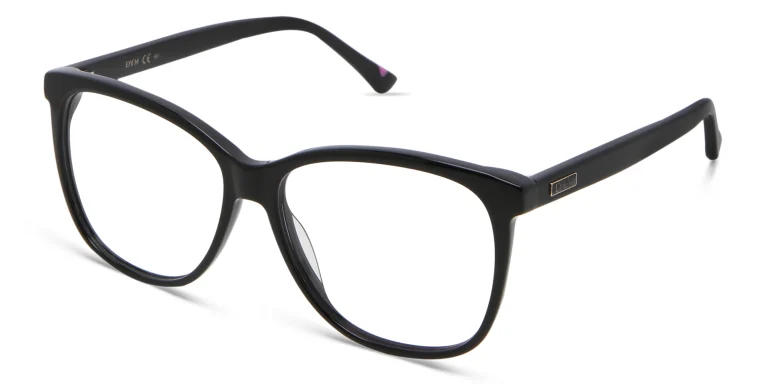 Shop EYE'M Square Eyeglasses in Black online.