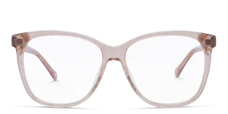 Shop EYE'M Square Eyeglasses in Nude online.