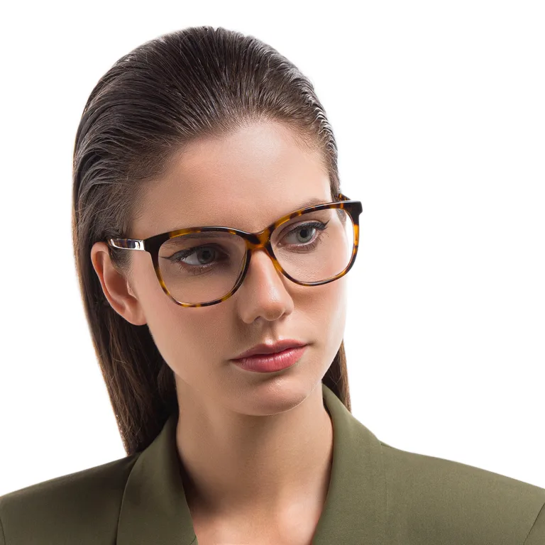 Shop EYE'M Square Eyeglasses in Havana online.