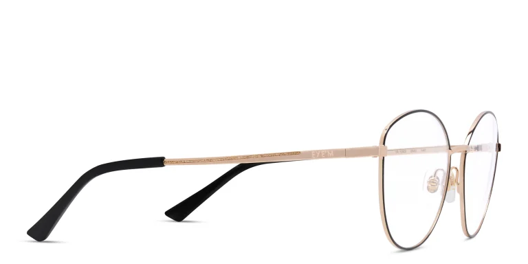 Shop EYE'M Wide Cat Eye Eyeglasses in Black online.