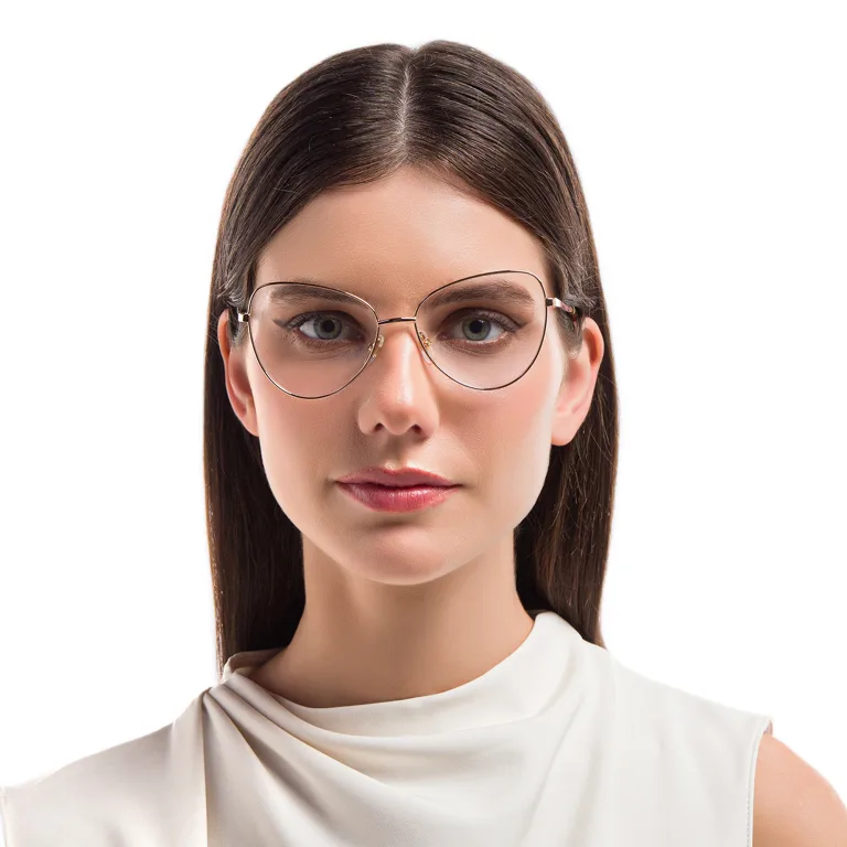 Shop EYE'M Cat Eye Eyeglasses in Gold online.
