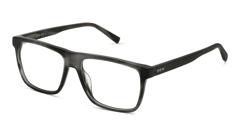 Shop EYE'M Square Eyeglasses in Grey online.