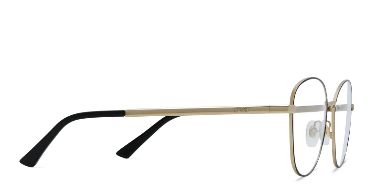 Shop EYE'M Round Eyeglasses in Black online.
