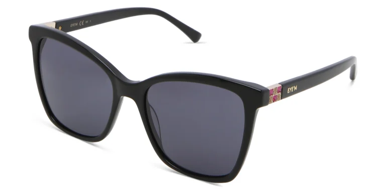 Shop EYE'M Cat Eye Sunglasses in Black online.