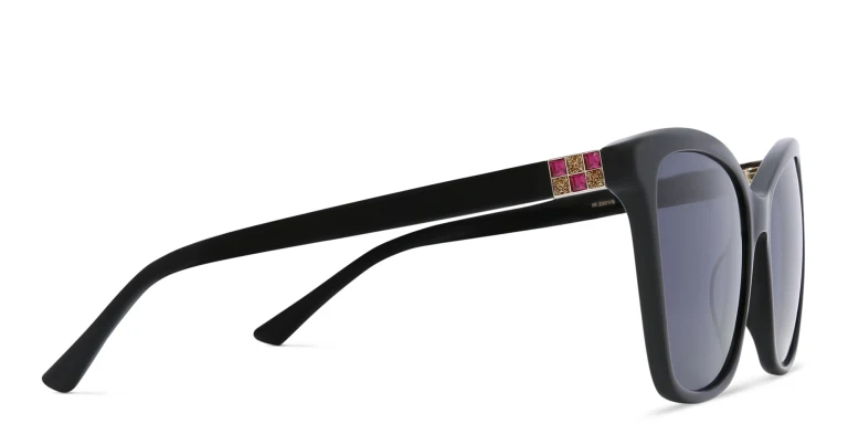 Shop EYE'M Cat Eye Sunglasses in Black online.