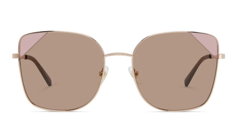 Shop EYE'M Cat Eye Sunglasses in Gold online.