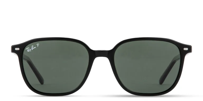 Shop Ray-Ban Leonard Unisex Square Sunglasses in Black online.