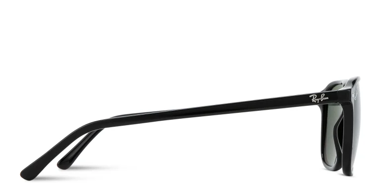 Shop Ray-Ban Leonard Unisex Square Sunglasses in Black online.