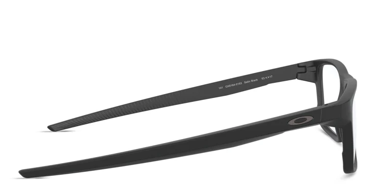 Shop Oakley Port Bow Rectangle Eyeglasses in Black online.