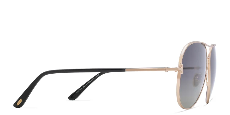 Shop TOM FORD Unisex Aviator Sunglasses in Gold online.