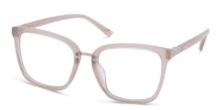 Shop EYE'M Square Eyeglasses in Nude online.
