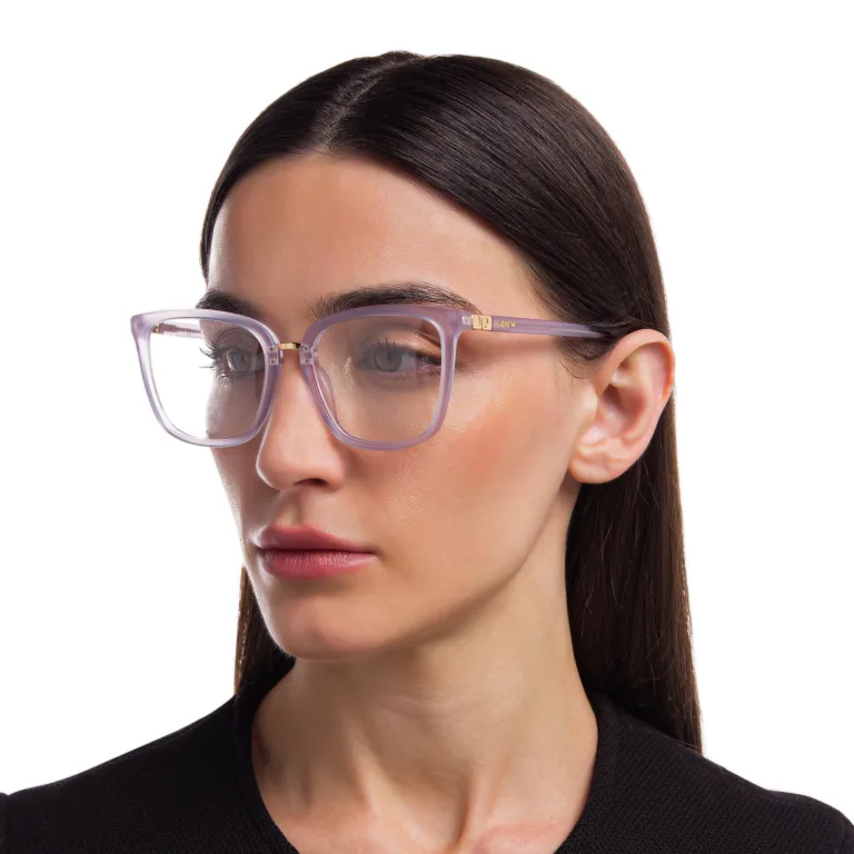 Shop EYE'M Square Eyeglasses in Purple online.