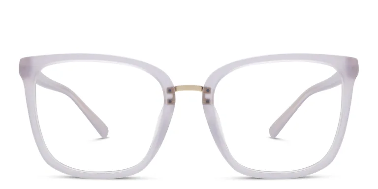 Shop EYE'M Square Eyeglasses in Purple online.