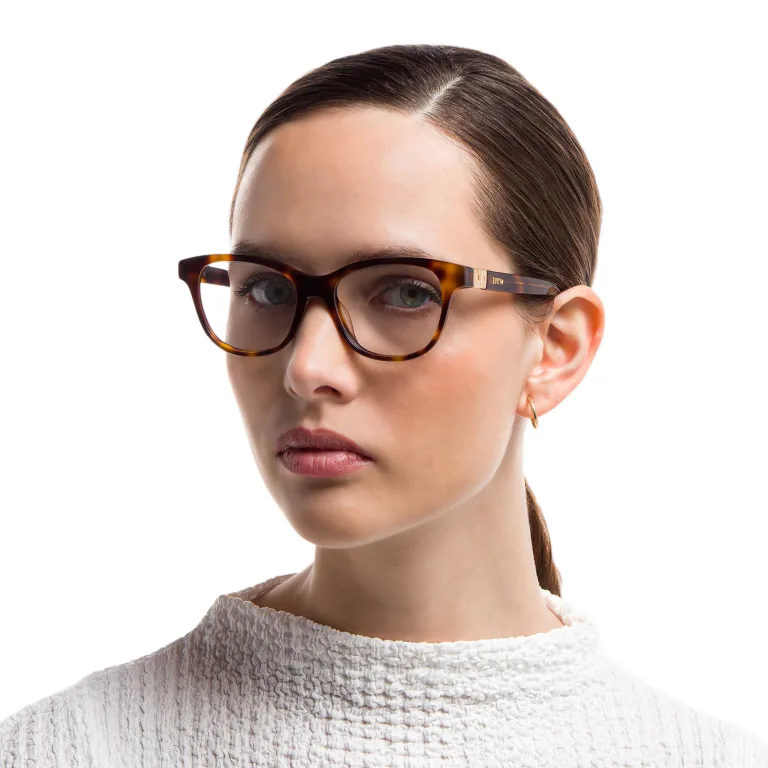 Shop EYE'M Square Eyeglasses in Havana online.