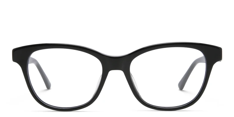 Shop EYE'M Square Eyeglasses in Black online.