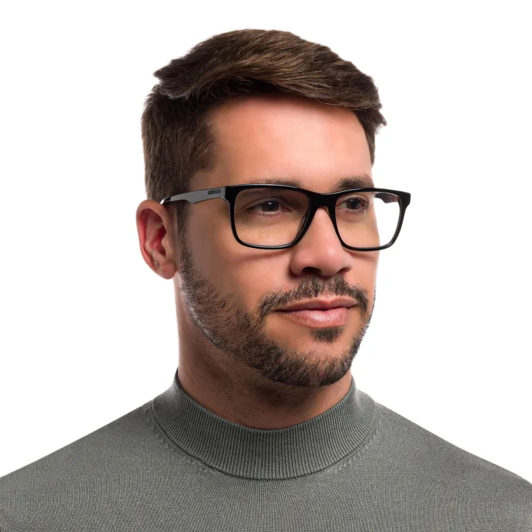 Shop EYE'M Rectangle Eyeglasses in Black online.