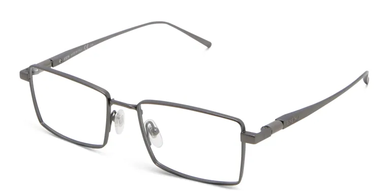 Shop EYE'M Rectangle Eyeglasses in Gunmetal online.